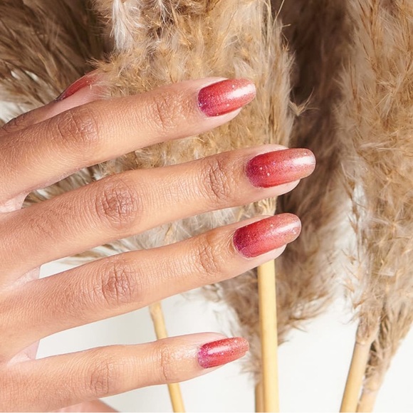 Color Street Other - *Retired* Color Street: Solar Flare | Burgundy Copper Gold Gradient Glitter Fall